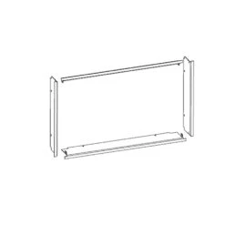 Tiefe Blenden, Schwarz, Pulverbeschichtet, (Leda SERA 100 F/ DS)