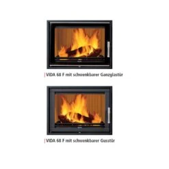 Heiz-Kamineinsatz Leda Vida 68 F ( 9,0 KW) -Kaminofen Verkäufe leda vida F 68 02 1000 1280x1280