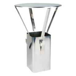 Regenhaube Aus Edelstahl Quadratisch 165/165 Für Schornsteine 180 X 180 Mm